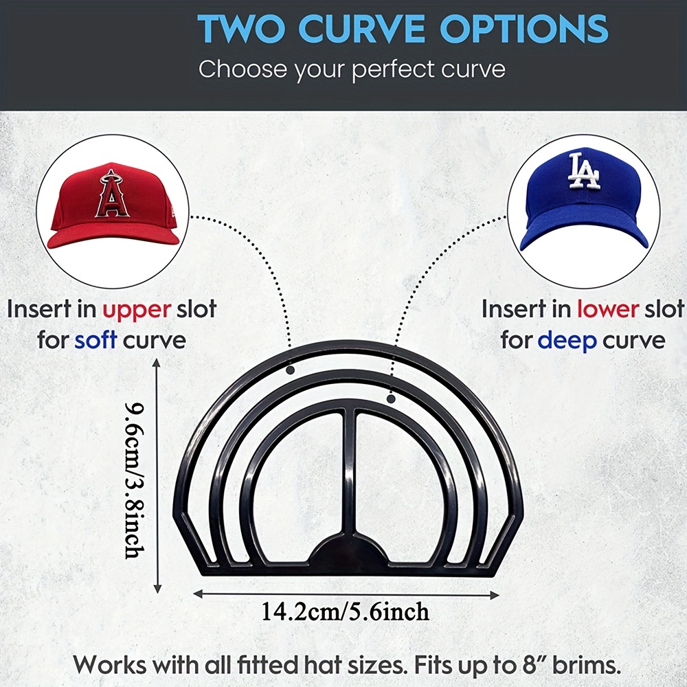 LUAATT Hat Bill Bender Curve Shaper,Hat Brim Curve Bender,2 Pack Baseball  Cap Brim Curving Tool(Red)