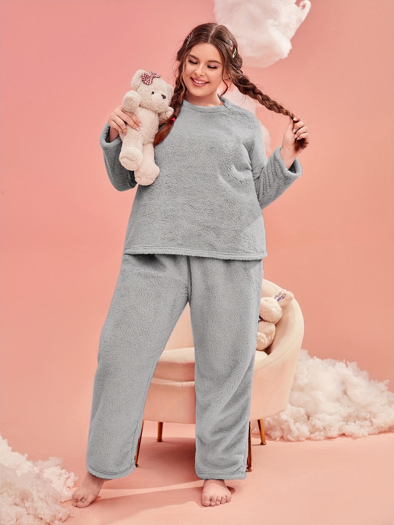 Women's Long Sleeve Crop Top and Long Pants 2 Piece Fall Winter Crew Neck  Pullover Jogger Sleepwear Lounge Pajama Sets : : Clothing, Shoes 