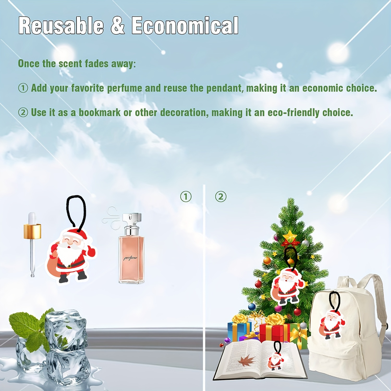 Christmas Car Air Freshener  Santa Car Air Fresheners Accessories