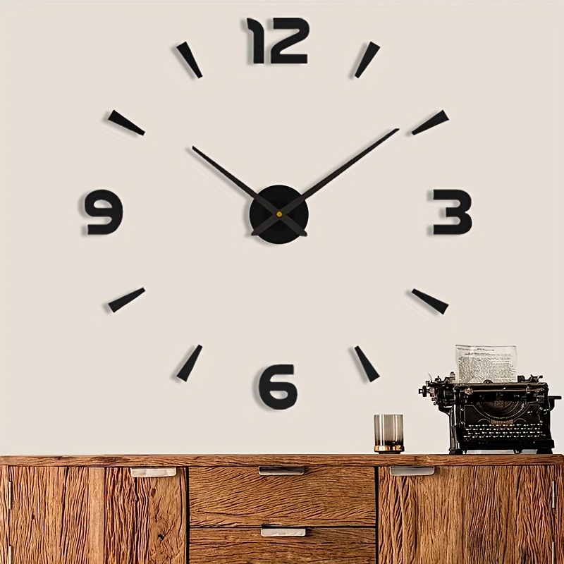 30cm Horloge Murale Design Moderne Silencieuse, Horloge Murale Mute  Silencieuse Pendule Murale Pour La Chambre Cuisine Salon, Horloge Murale  Digitale
