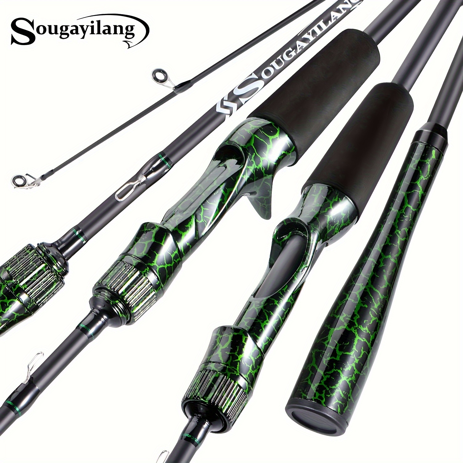 Sougayilang 2 Section CarbonFiber Fishing Rod Spinning/casting UL