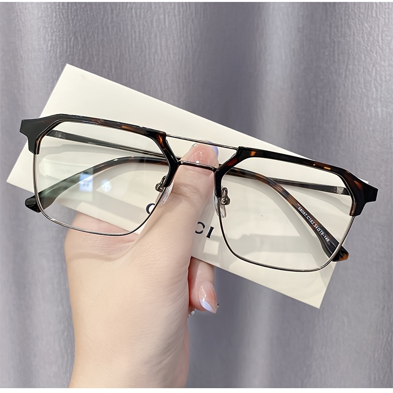 Vintage Twin Beam Aviator Glasses Anti Light Glasses