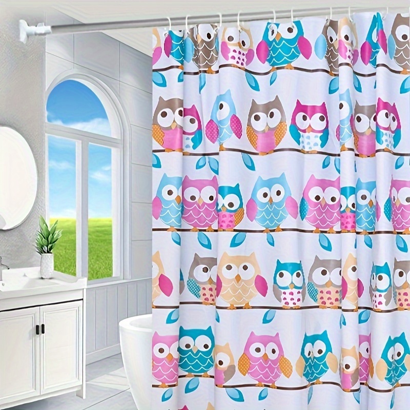 Fox Girl Pattern Shower Curtain Set Waterproof Curtain 12 - Temu
