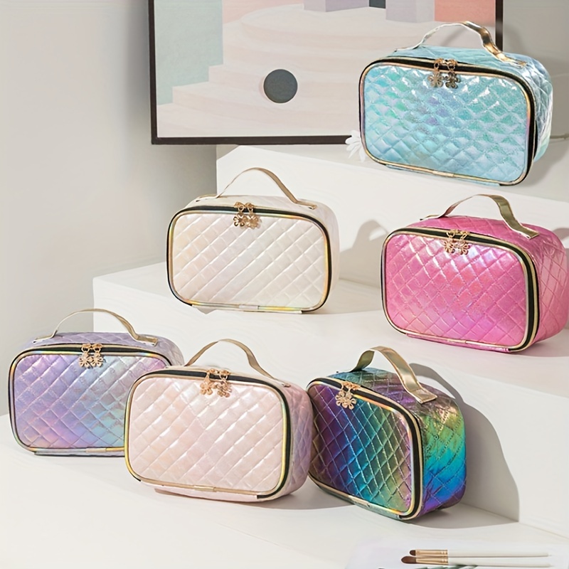 New Fashion Waterproof Laser Cosmetic Bags Women Portable Travel