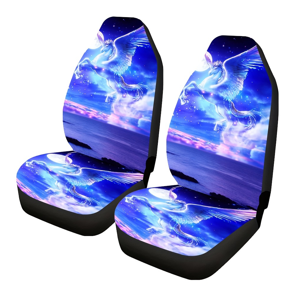 Unicorn Print Car Seat Covers, Universal Fit Car Seat Covers For Front Seats  Only, Automotive Bucket Seat Cushion Pad - Temu United Arab Emirates