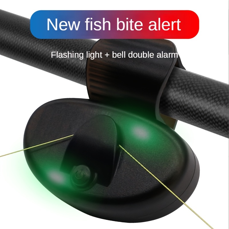 Universal Fishing Alarm Mini Electronic Fish Bite Alarm Sound LED Light  Energy Saving Bulb Clips On Sea Fishing Rod Equipment