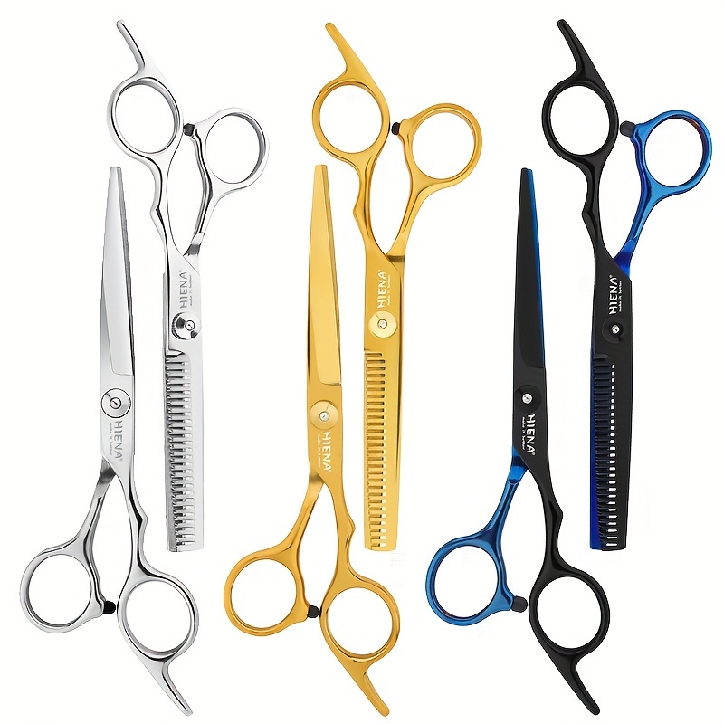 1pcs Professional Hair Cutting Scissors Shears, Black Golden Haircut  Scissors, Hairdresser Scissors Tools