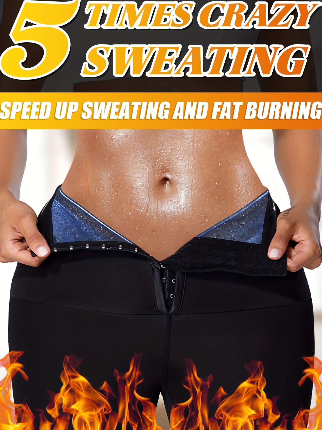 Women High Waist Sweat Sauna Compression Slimming - Temu Canada