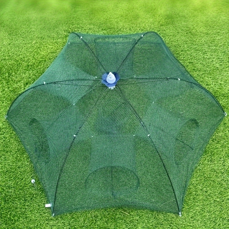 6-20 Holes Umbrella Net Shrimp Cage Fishing Net Catch Fish Protection Automatic  Folding Fish Net Portable Hand-thrown Fish Cage - AliExpress