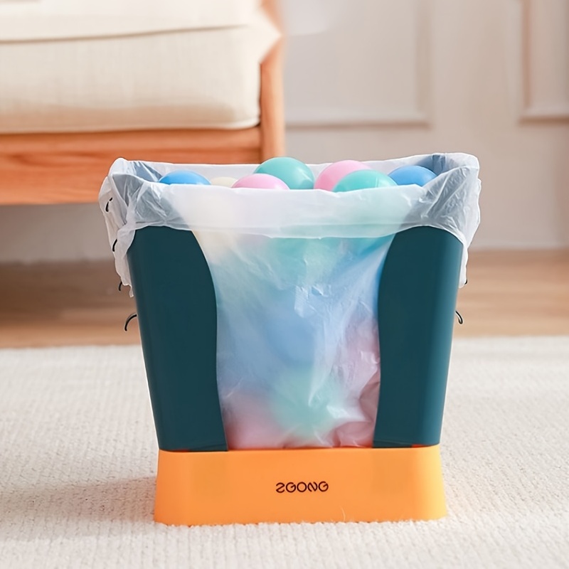 Portable Kitchen Trash Bag Holder Nailless Trash Can - Temu