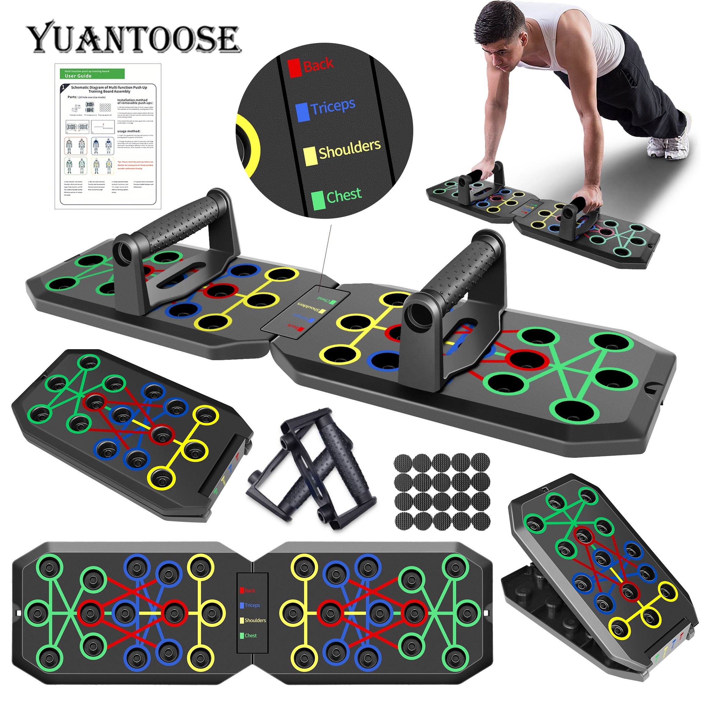 Color coded Push Up Board For Effective Strength Training - Temu