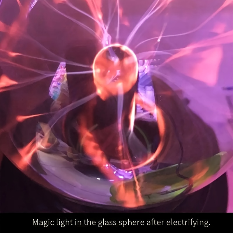 Boule électrostatique à Induction tactile de 4 pouces, boule magique  ionique, boule scintillante, lampe à courant ionique