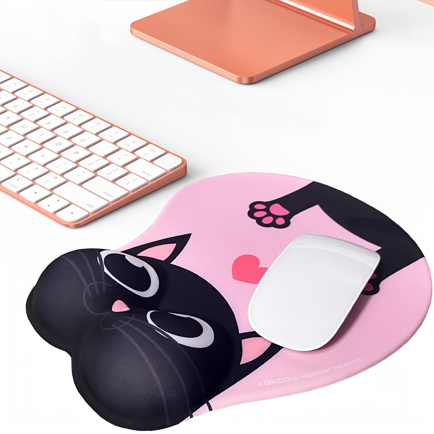 2 Pcs Keyboard Wrist Rest, Pink Kawaii Mouse Pad, Mouse Pad with Wrist Rest,  Hand Rest Kawaii Office Supplies, Office Supplies for Women, Cute Cat  Office Supplies Cat Kawaii Desk Decor 