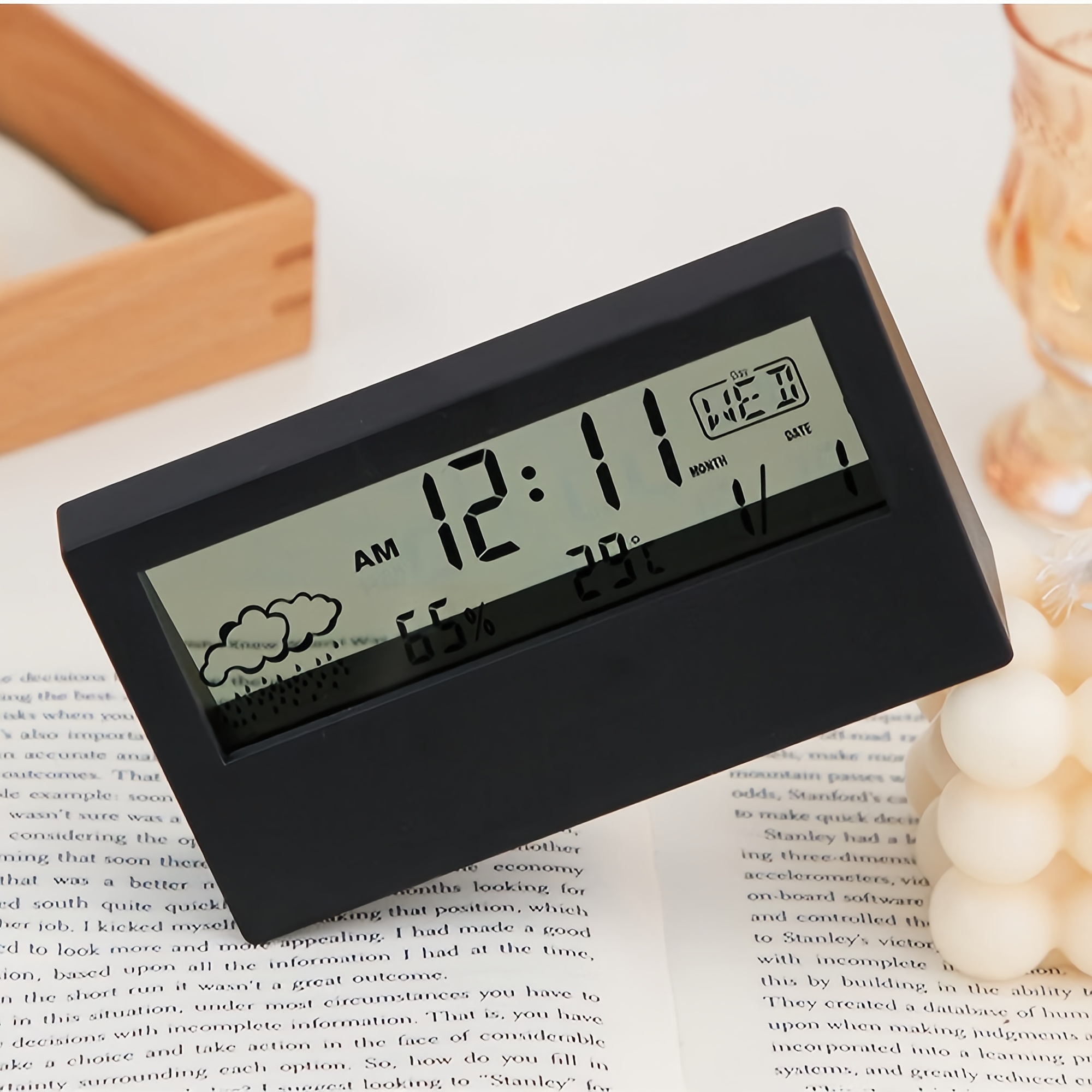 1pc Digital Hygrometer Innenthermometer Luftfeuchtigkeitsmesser  Raumthermometer Mit Temperatur- Und Luftfeuchtigkeitsmonitor (schwarz), 90  Tage Käuferschutz