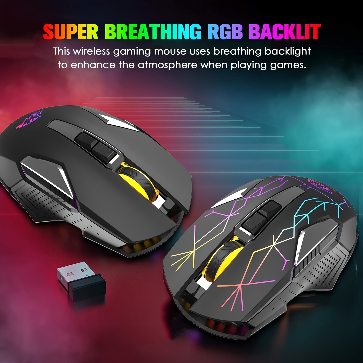 X5 Wireless Gaming Mouse With Tri mode Bt 5.1 / 2.4ghz / Usb - Temu