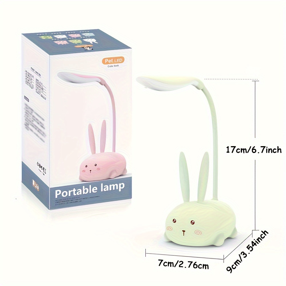 Carino Cartoon Led Desk Toy Lamp Carino Coniglio Lampada - Temu Italy