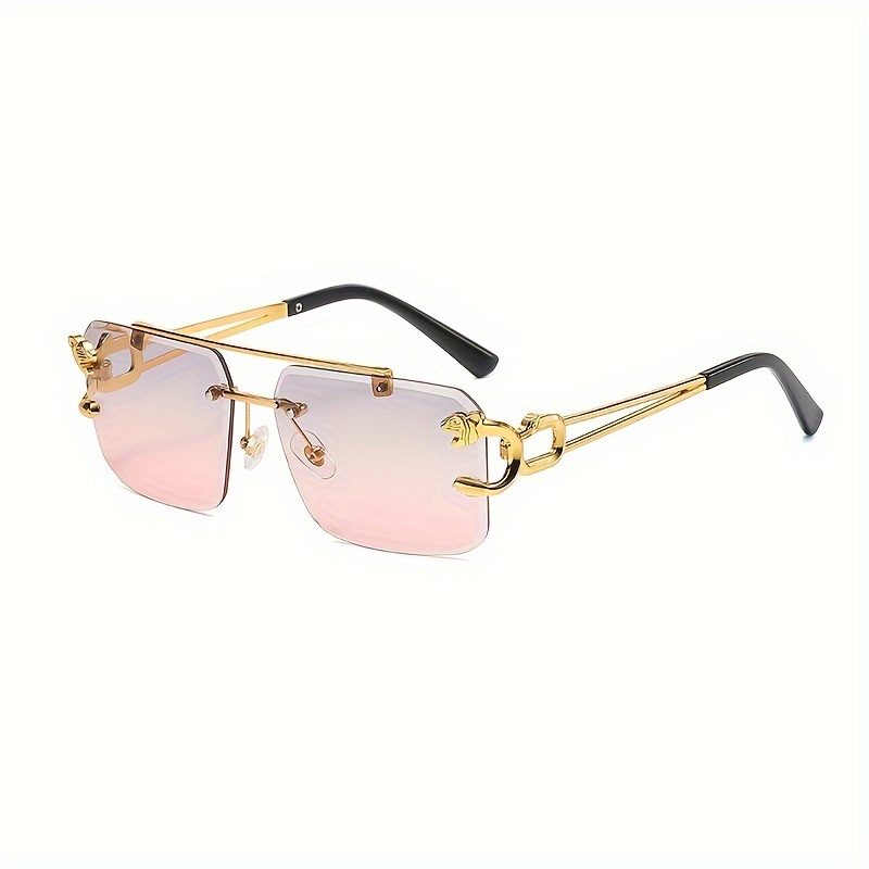 OVERSIZED Square Pilot Sunglasses Metal Bar Retro Mens Women Fashion  Glasses HOT