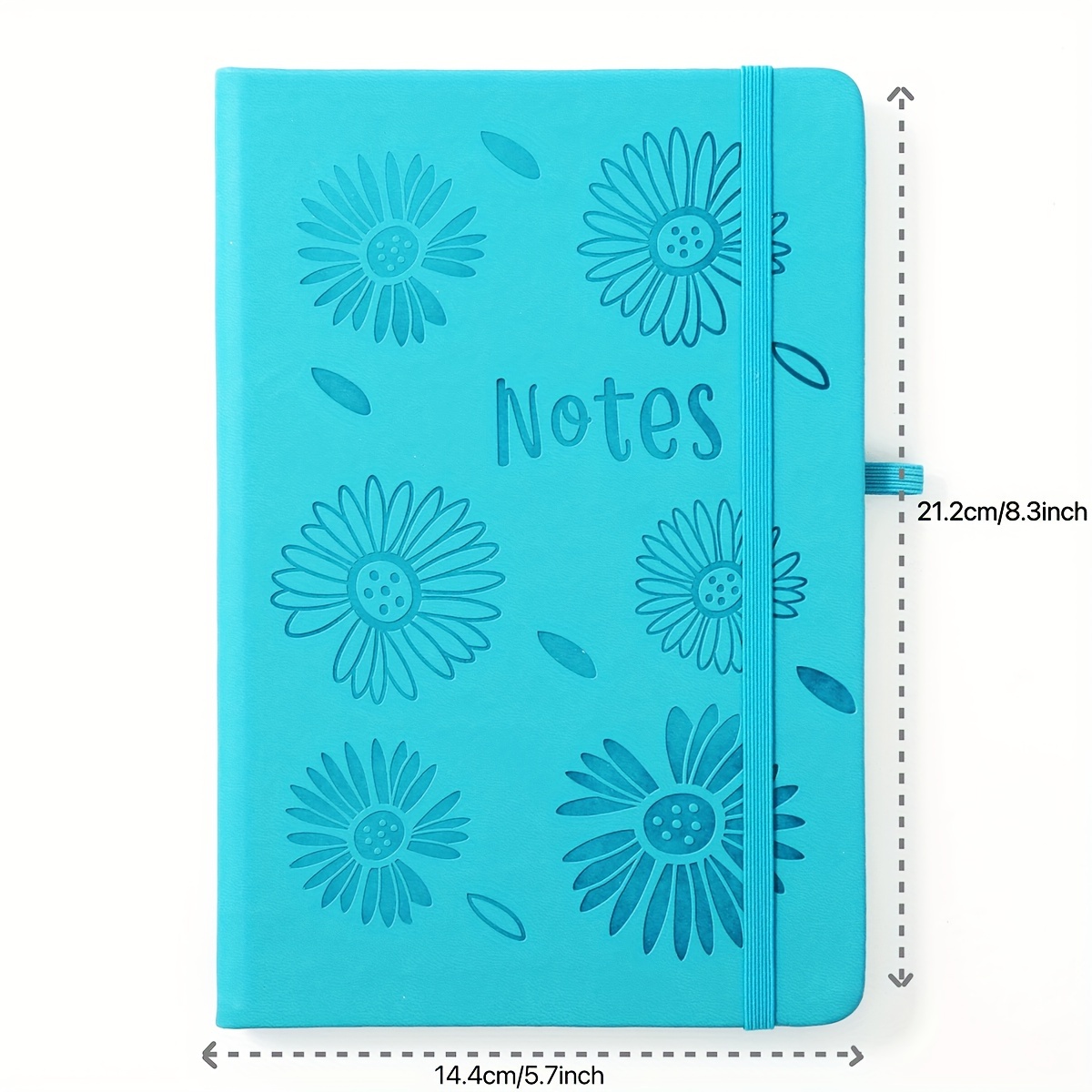 A5 Flower PU Notebook 14 48x21 08cm Thickened Paper - Home Office School Use