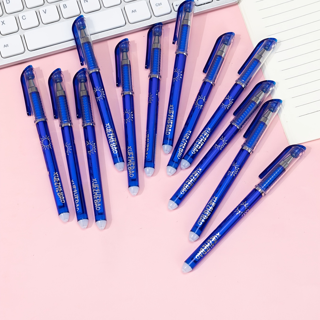 12pcs Blue 0.5mm Gel Pens - Amazing Deals & Free Shipping!