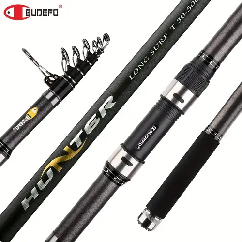 9-12FT Surf Fishing Rod 4 Section Throwing Beach Fishing 30+40T High Carbon  Fishing Rod