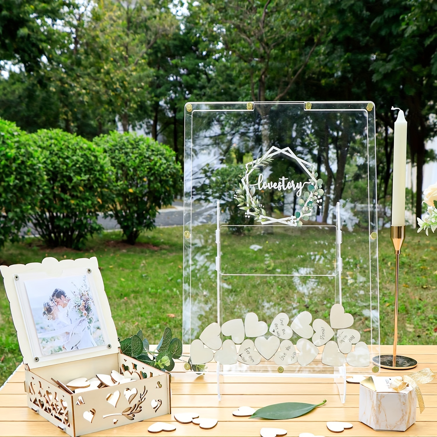 Fall Wedding Tree Drop Box Guest Book