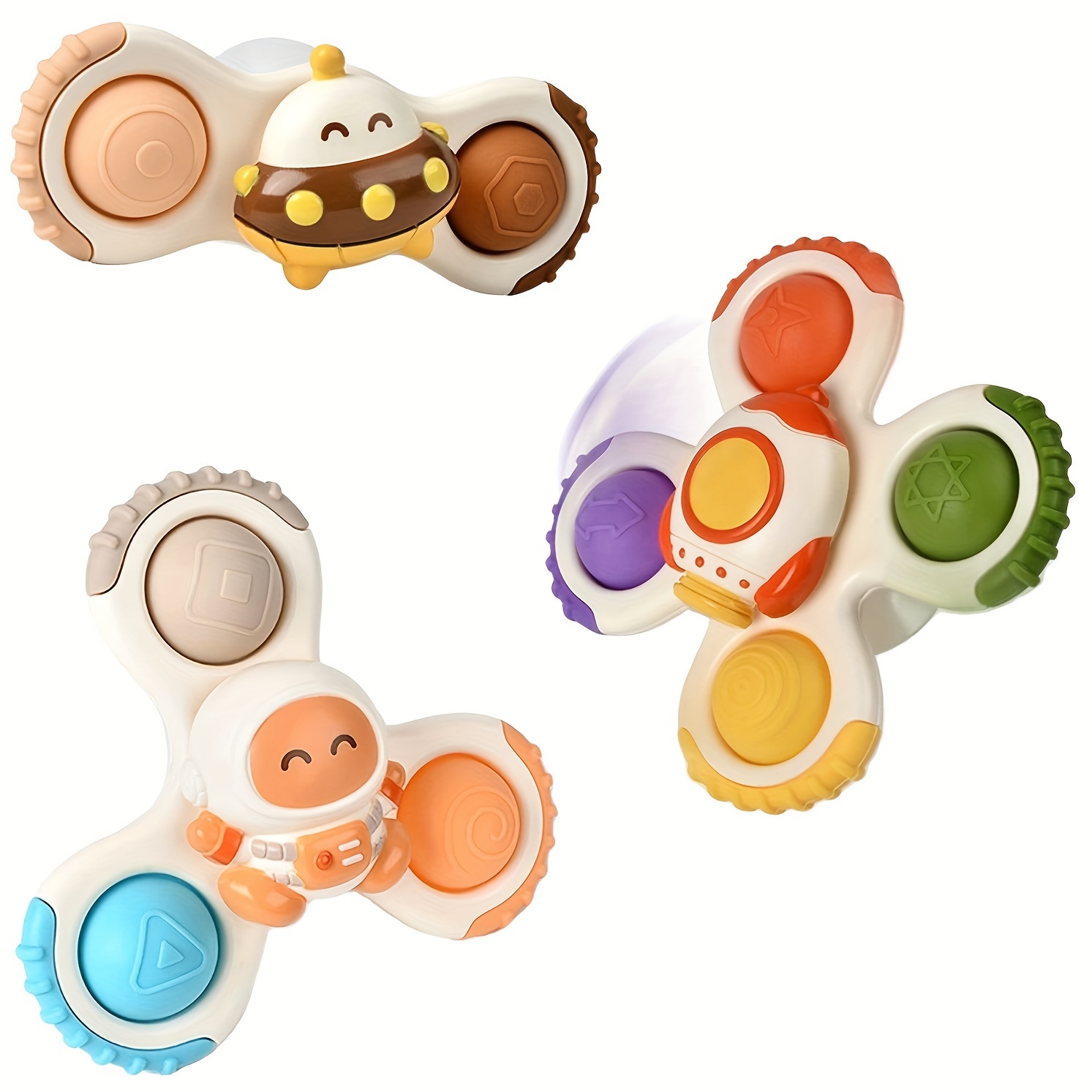 1pcs Baby Cartoon Fidget Spinner Toys Colorful Insect Gyro Educational Toy  Kids Fingertip Rattle Bath Toys For Boys Girls Gift - AliExpress
