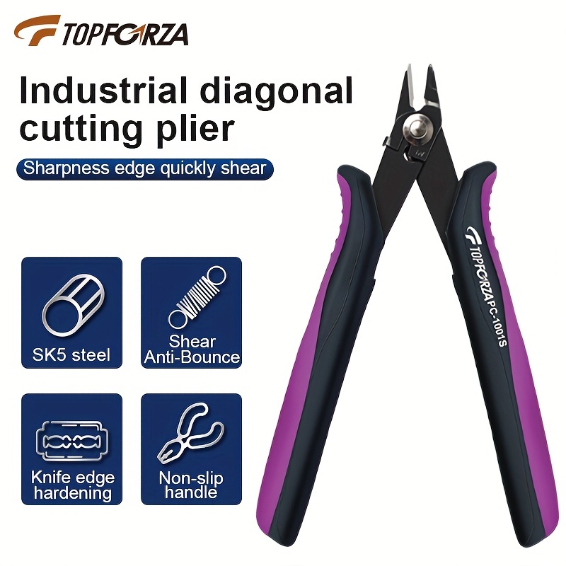 Deli Plastic Cutting Nippers 5 Inches Wire Cutters Set Wire Snips Diagonal  Cutting Pliers Precision Wire Clippers Small Flush Cutter Floral Wire  Cutters for Artificial Flowers Zip Tie Cutters for Cable Tie