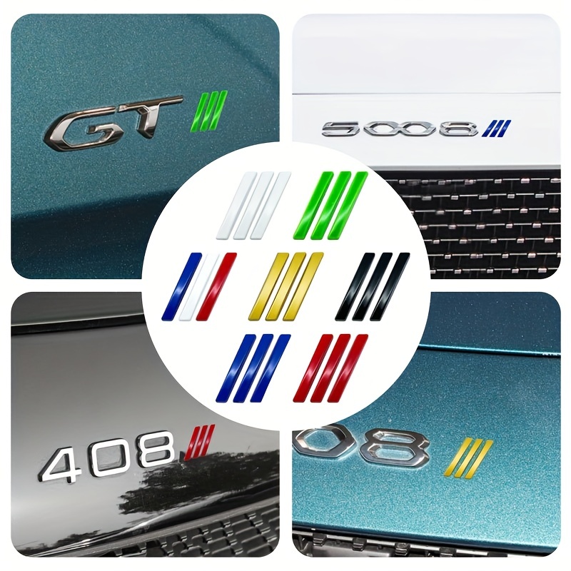 Autocollant d'insigne d'emblème de logo en métal pour KIT 208, autocollant  de voiture, noir brillant 3D, chrome, argent, accessoires de voiture -  AliExpress