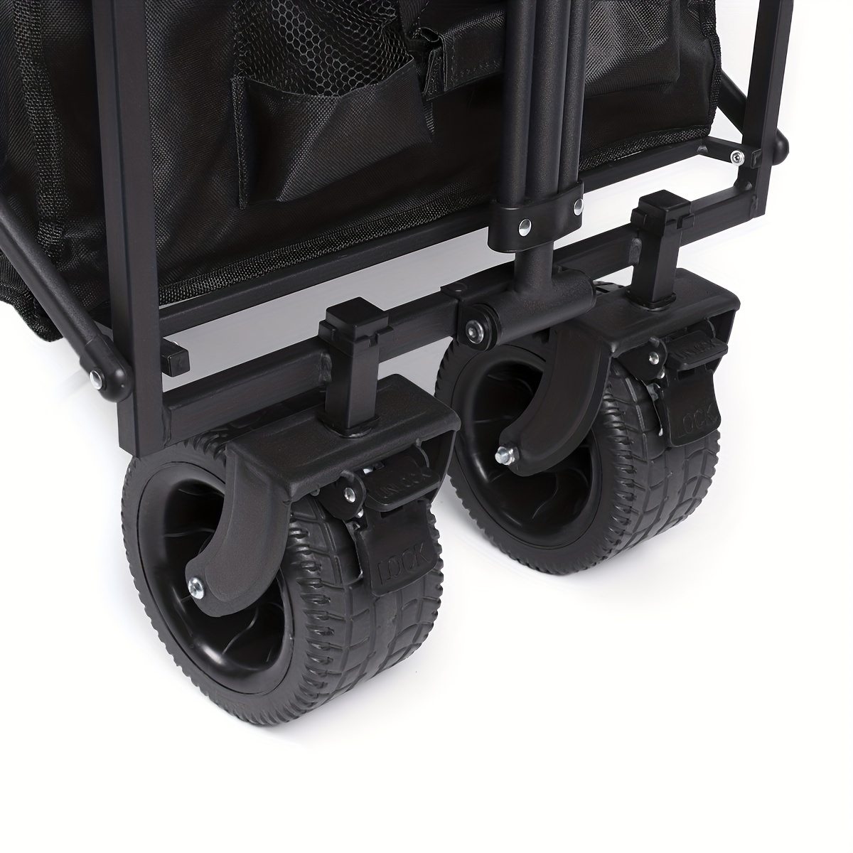 Carrito plegable con ruedas, carrito plegable portátil, con mango  ajustable, resistente para comestibles, al aire libre, almacenamiento, azul  marino