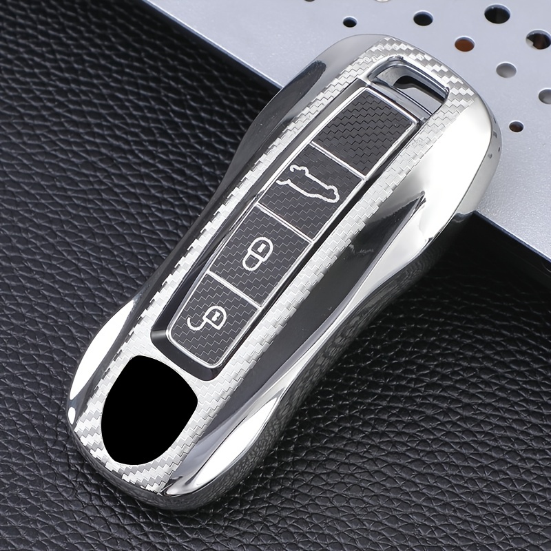 'Porsche Carbon Fiber Key Cover for 911 Cayenne Panamera';