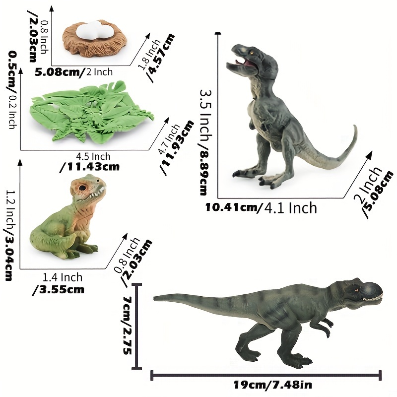 5個のフィギュア恐竜のおもちゃ 恐竜の成長サイクルモデル ...