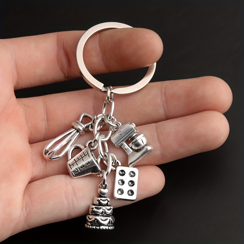 Food Series Alloy Keychain Western Food Cookers Mini Stuff - Temu