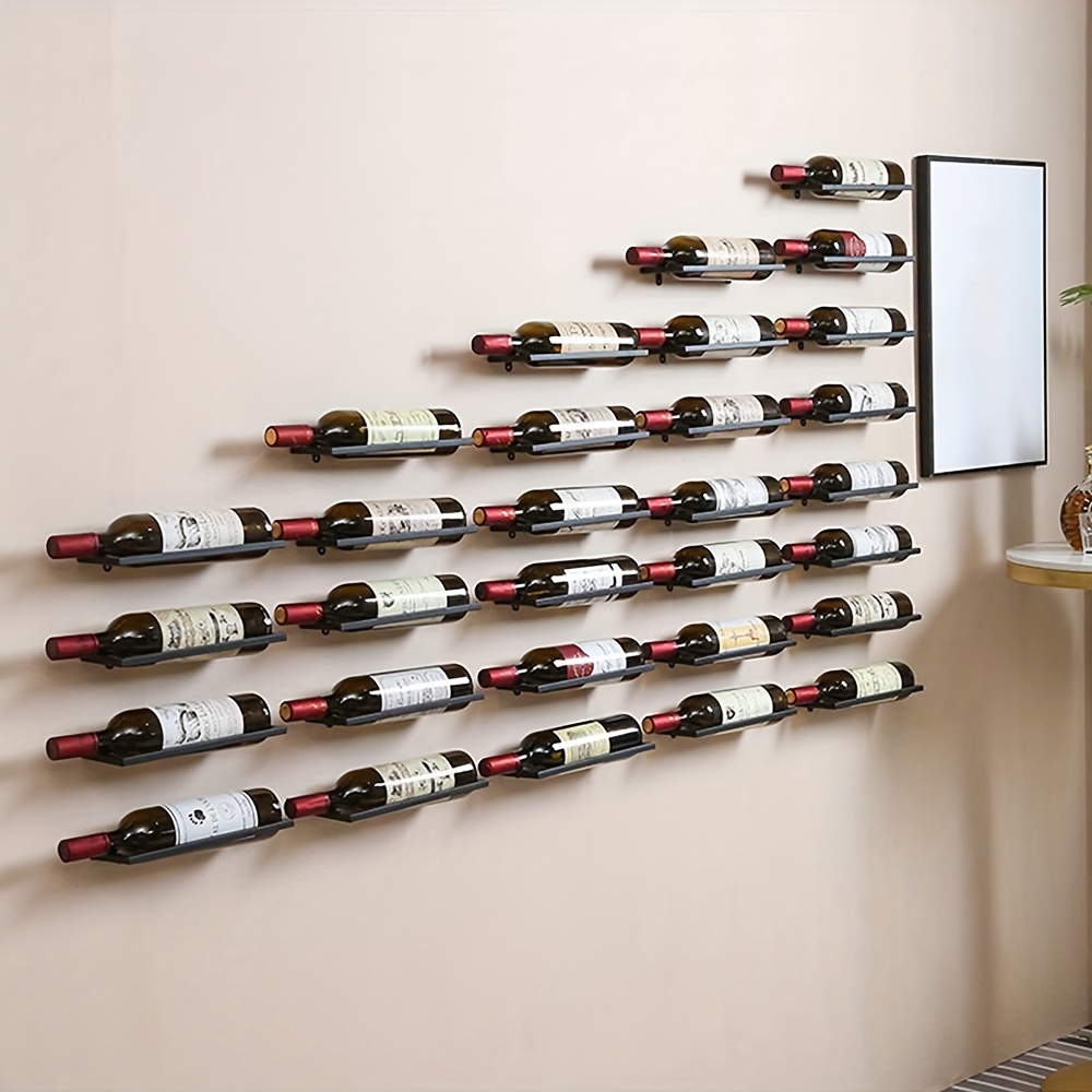 Home Wall Mounted Wine Rack Single Slot Wine Bottle Display - Temu