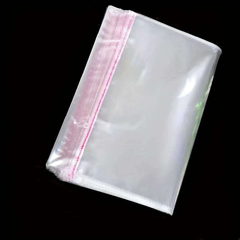 100PCS Plastic Clothes Packing Bags Transparent Garment Packing