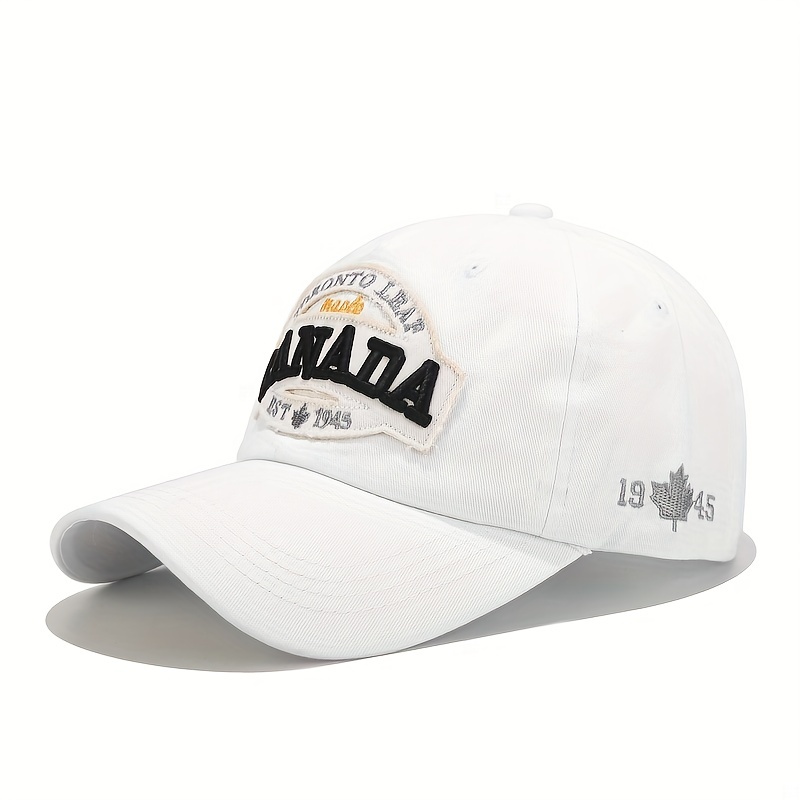 Canada Maple Leaf Baseball Cap Embroidery Patch Solid Sun Hat Unisex Dad Hats