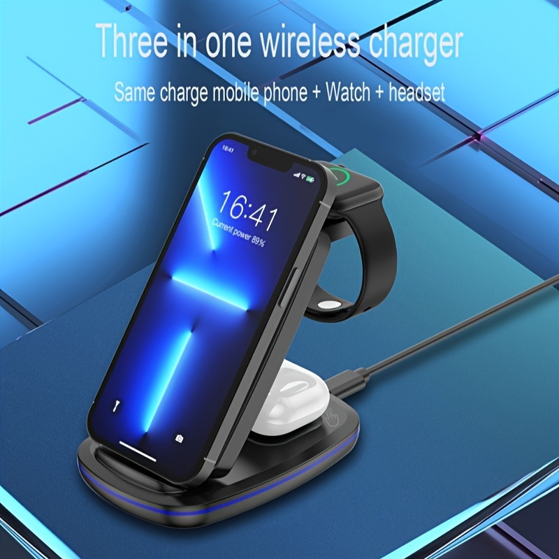 Chargeur Sans Fil iPhone X, à Induction Support de Charge Pour iPhone X/8/8  Plus,Charge Rapide Pour Samsung