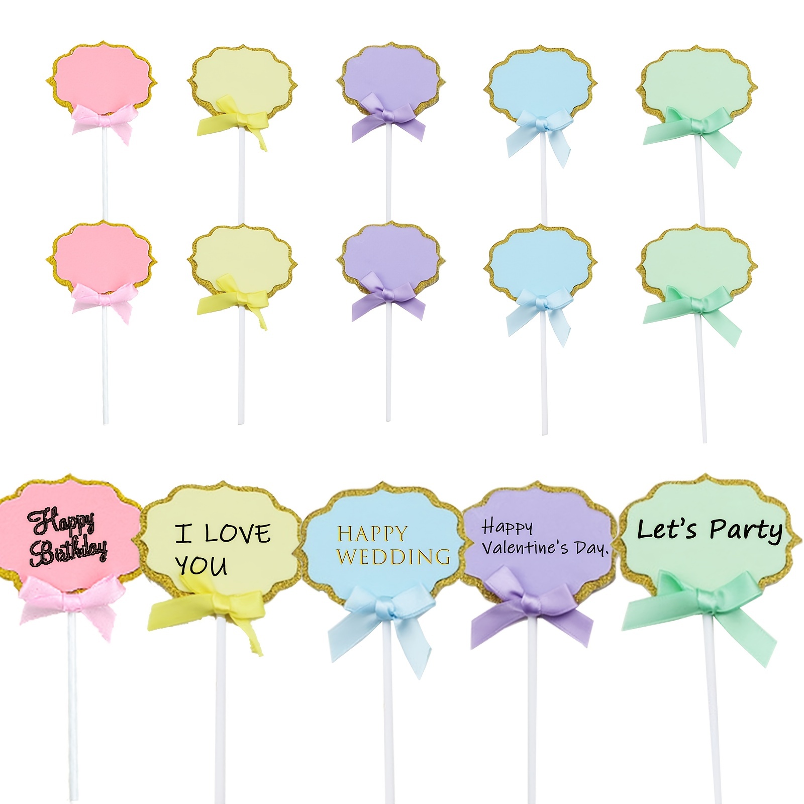 Unicorn Cake Topper Rainbow Cake Toppers festa di compleanno bomboniere  decorazioni per torte Cupcake Topper Baby