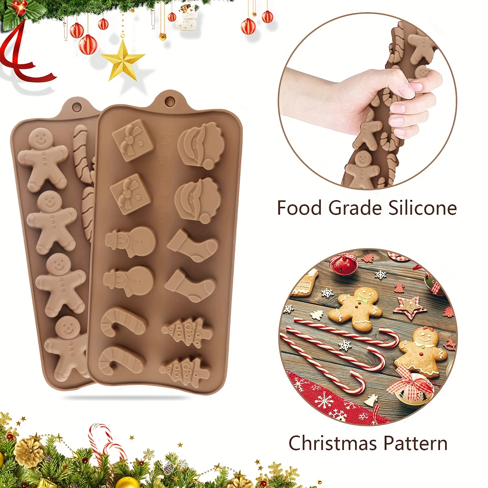 Mini Christmas Turkey Chocolate Mold 100 Cavity 3d Silicone - Temu