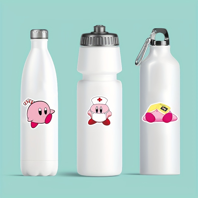 Kirby Matte Vinyl Sticker Water Bottle Sticker Kirby Laptop Decal 