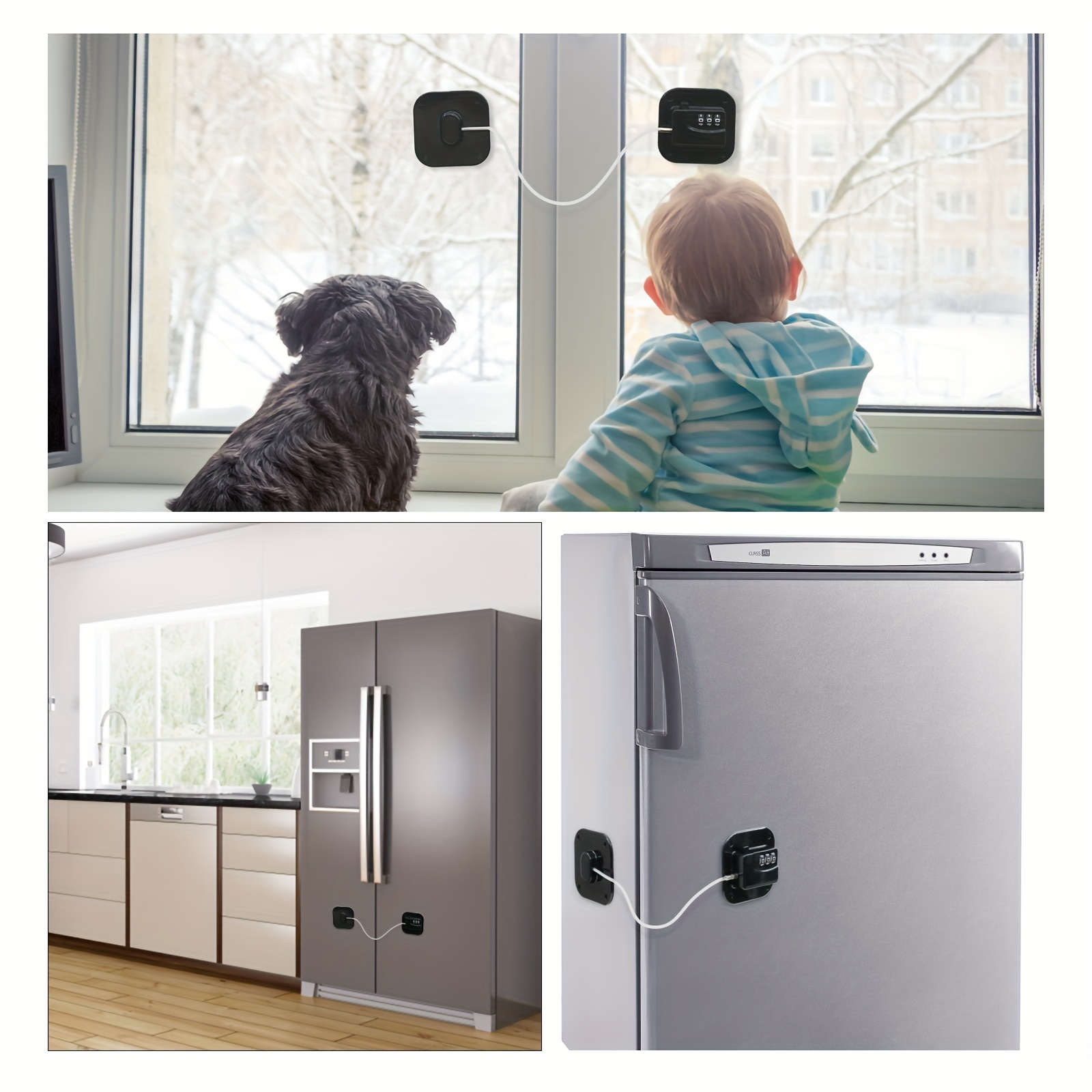 BABY DROM Home Refrigerator Fridge Freezer Door Lock - Child Proof