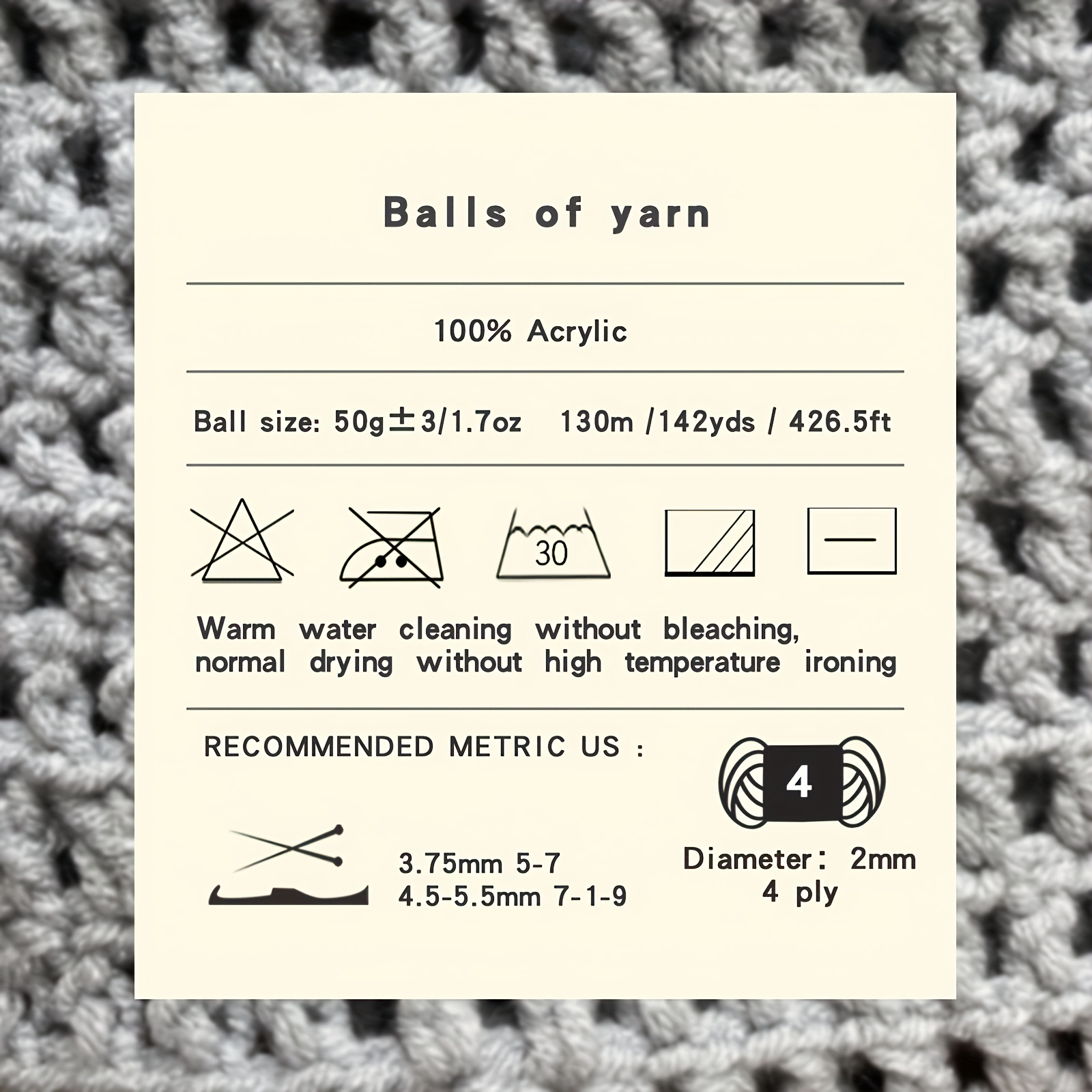 Size 4 Yarn 