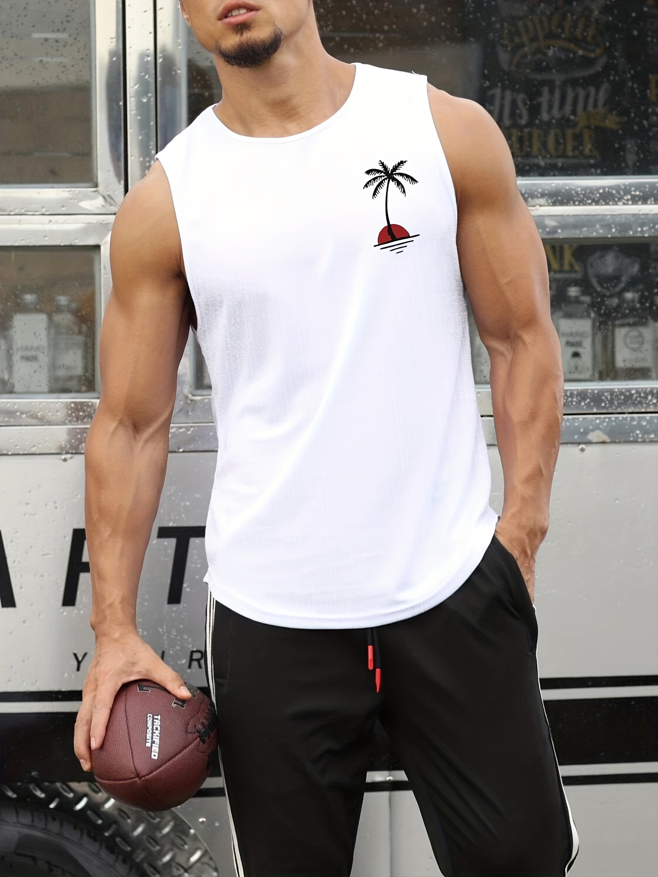 Warrior Pattern Comfy Breathable Tank Top Men's Casual - Temu