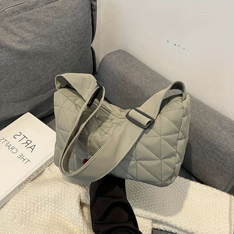 Bolso Hobo Acolchado Puffer Bandolera Gran Capacidad Bolso - Temu