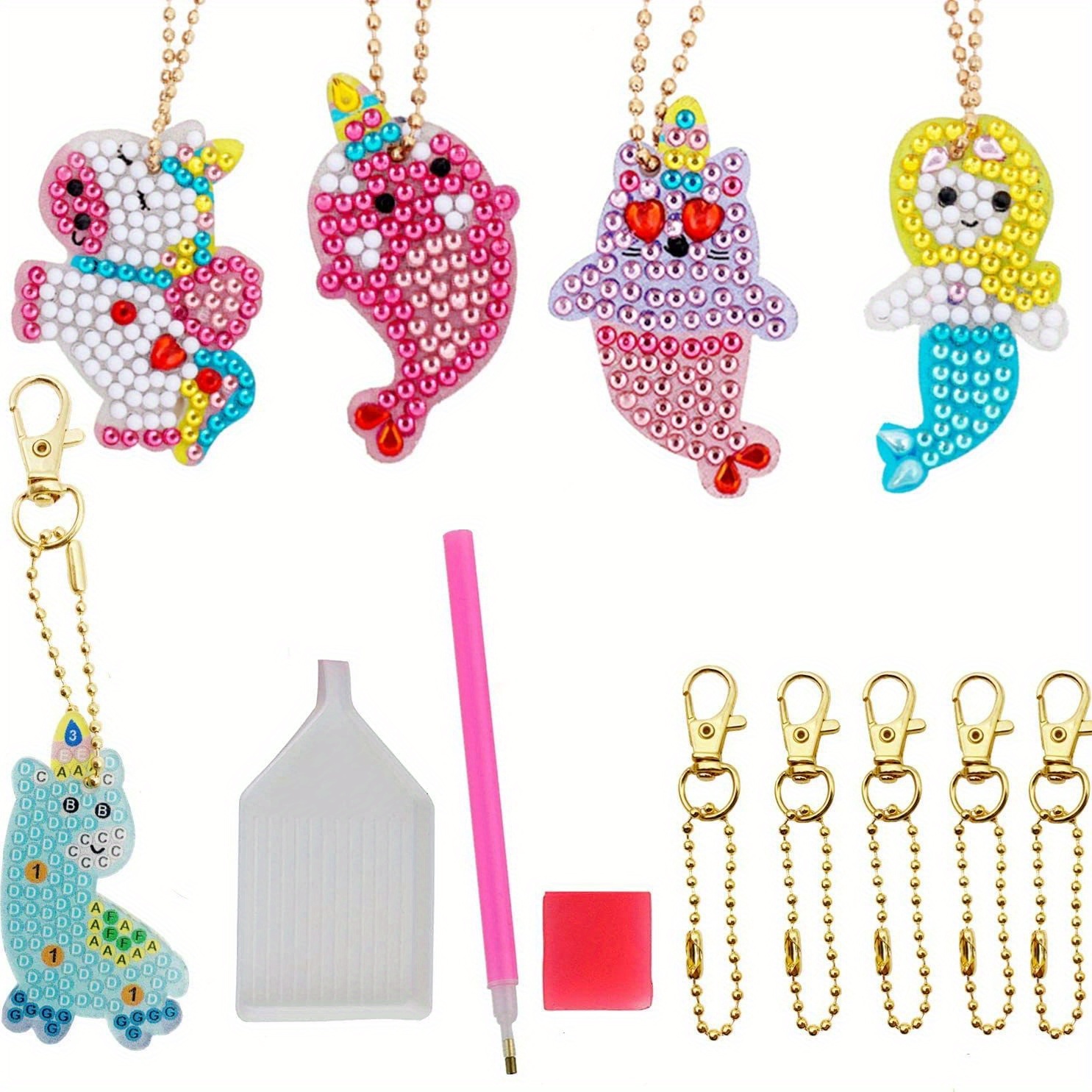 Arts and Crafts for Kids Ages 8-12 - Make Your Own GEM Keychains