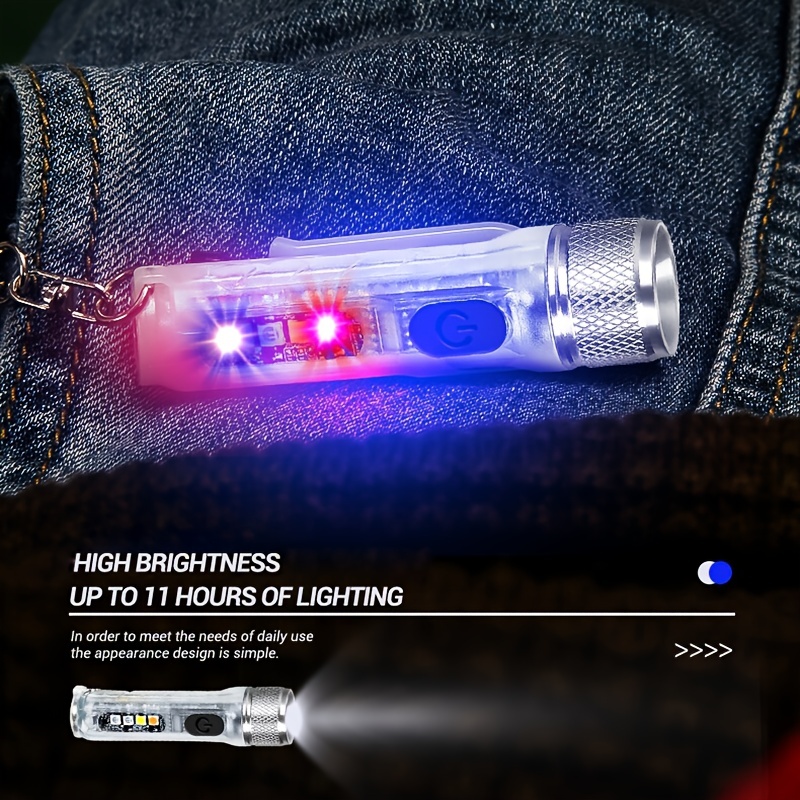 Mini lampe LED porte clé avec pile bouton. Photon Micro-Light de poche –  Stock de cadeaux