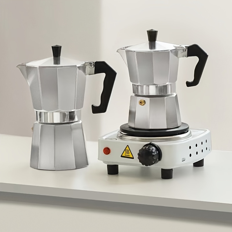 Aluminum Mocha Coffee Pot Espresso Coffee Maker Brewer Home Hand-brewed  Octagonal Moka Pot Kitchen Accessories Coffee Utensils - AliExpress