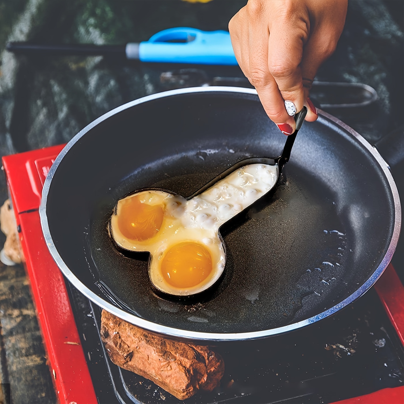 Funny Egg Fryer, Home Kitchen Spoof Omelette Fun Mold, Kitchen