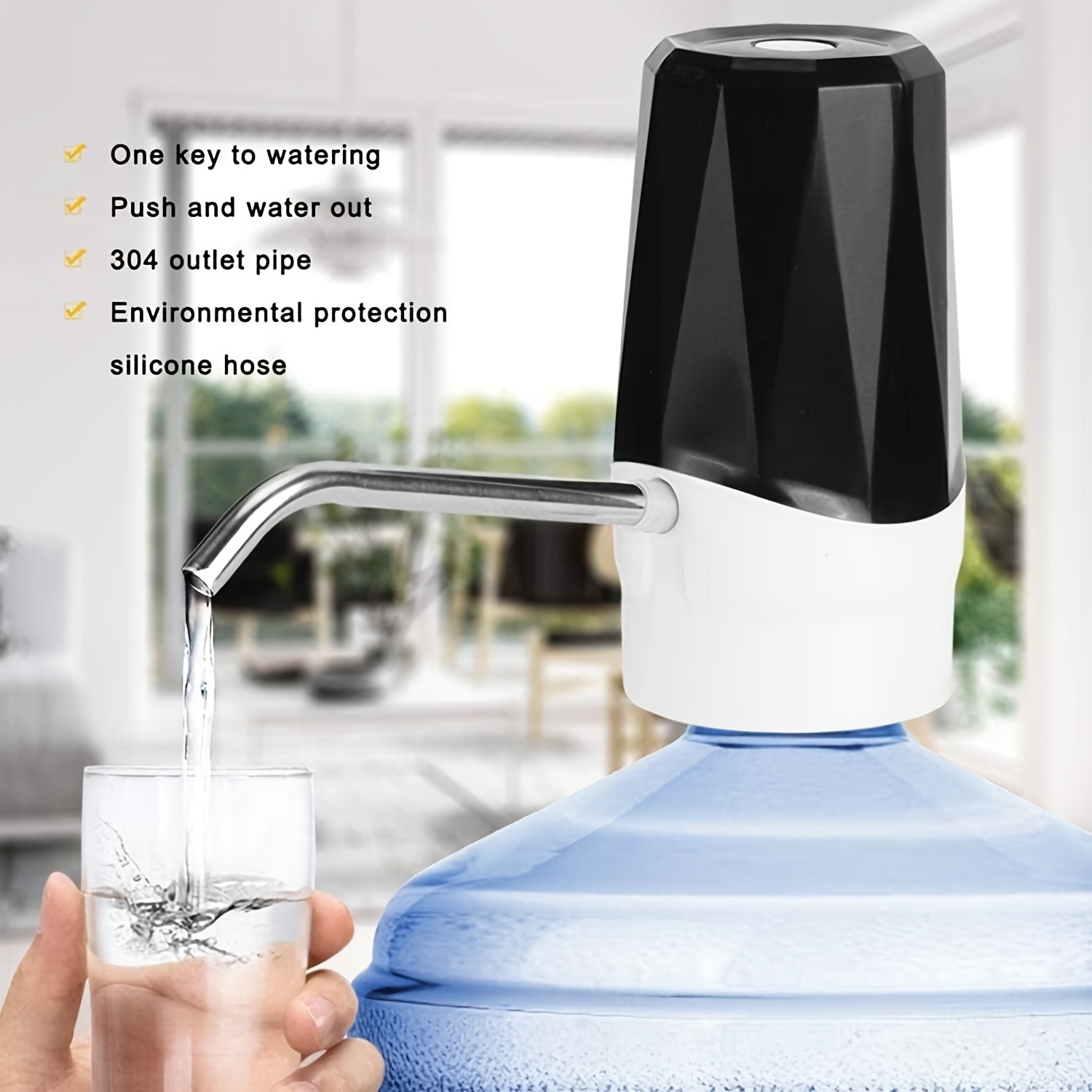 Water Dispenser Stand Black Rack Compatible With Brita - Temu