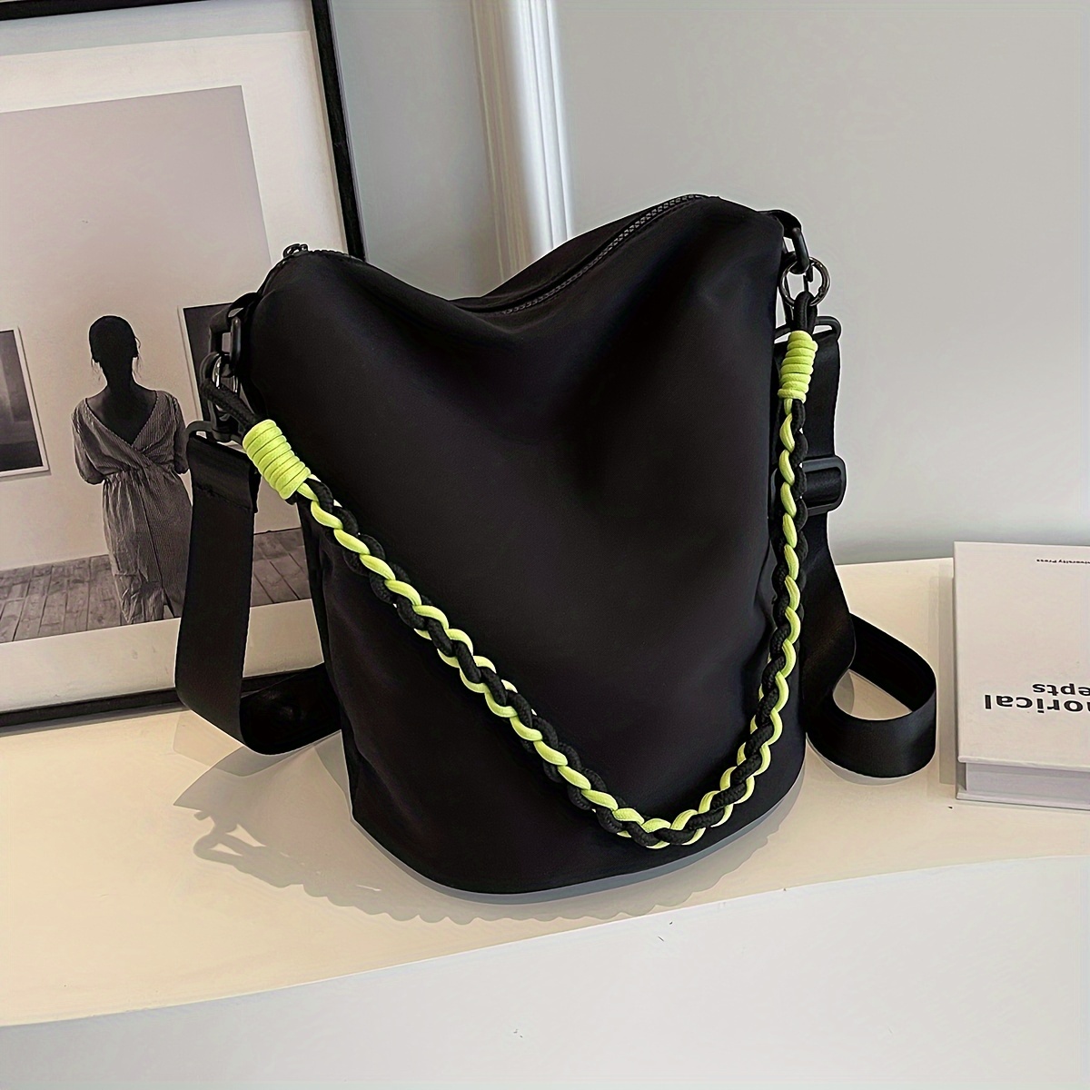 

Fashion Solid Color Crossbody Bag, Trendy Shoulder Bag, Women's Casual Handbag & Purse