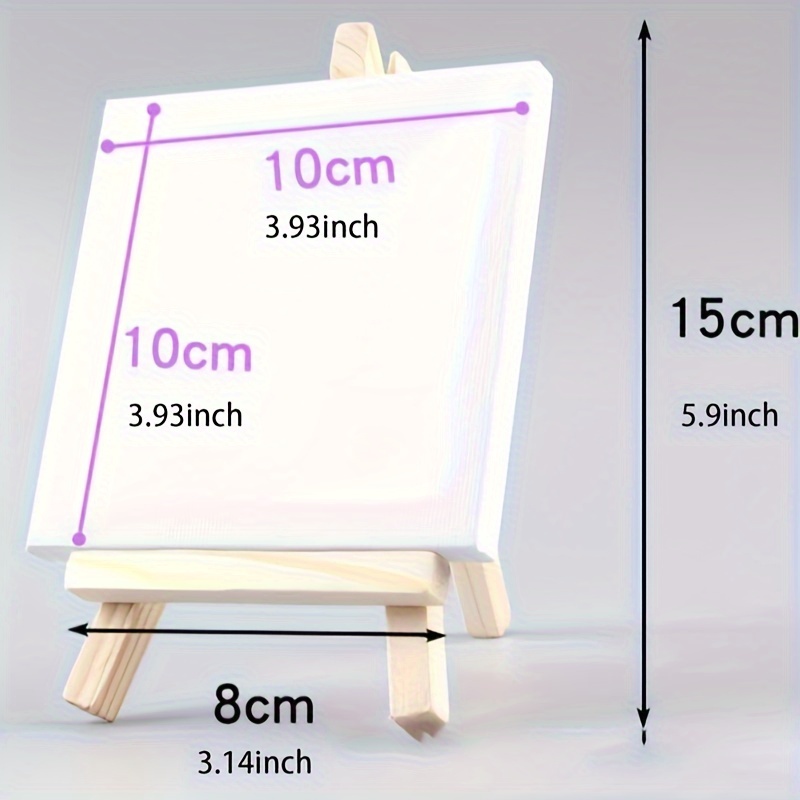 6pcs Mini Canvas Painting Board Diy Painting Multifunctional Wooden  Painting Stand Can Be Used For Oil Painting Acrylic Painting Artwork School  Specia